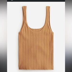 J. Crew supersculpt tank NWT small brown